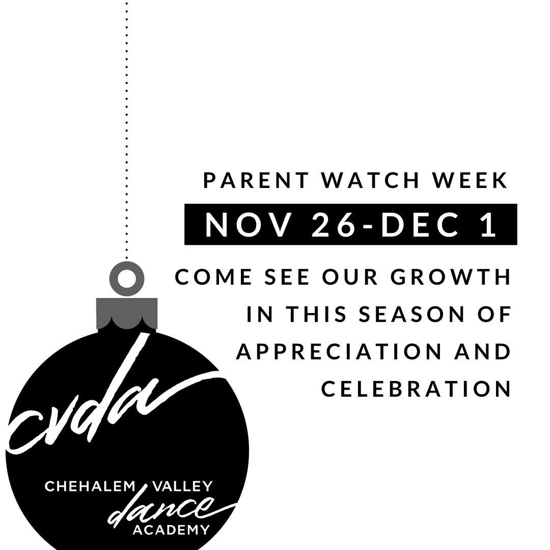 Parent Watch Week!